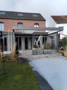 Photo de galerie - Pose de pergola bio climatique xxl
6x6
