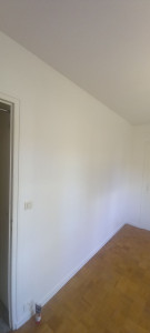 Photo de galerie - Papier peint  ->  Enduit Lissage -> Finition Peinture Satin 