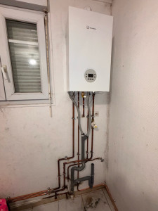 Photo de galerie - Pose d’une chaudière à condensation elm le blanc