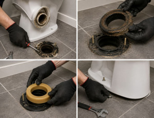 Photo de galerie - Remplacement join pipe 