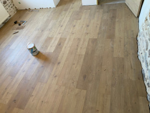 Photo de galerie - Pose de parquet flottant