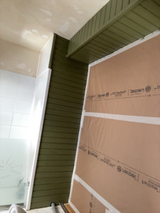 Photo de galerie - Dessous de baignoire en lembris, couleur kaki 