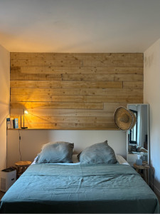 Photo de galerie - Mur en bardage bois 