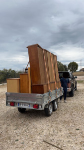 Photo de galerie - évacuation de meubles vers un centre de recyclage 