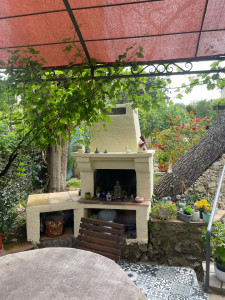 Photo de galerie - Réfection maçonnerie et peinture Dunn barbecue de jardin 