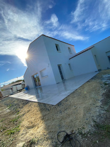Photo de galerie - Création d’une terrasse sur plots 