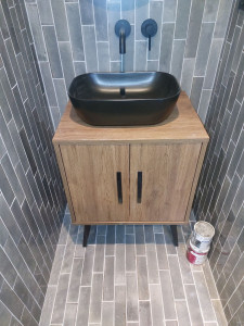 Photo de galerie - Mueble vasque avec rebinet encastré 