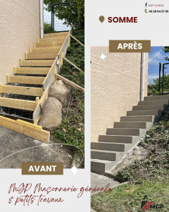 Photo de galerie - Création escalier extérieur 