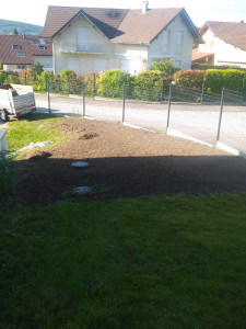 Photo de galerie - Restauration de pelouse 