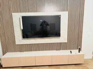 Photo de galerie - Pose de tele aux mur 