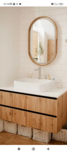 Photo de galerie - Installation d un meuble évier avec miroir et évier 