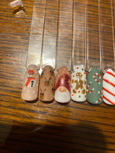 Photo de galerie - Nails art pour Noël 