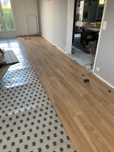 Photo de galerie - Pose de parquet statifié