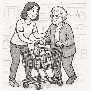 Photo de galerie - Aide aux courses, accompagnement, rendez-vous médicaux et ou autre