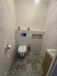 Photo de galerie - Rénovation pour toilettes complet