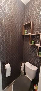 Photo de galerie - Pose de tapisserie, peinture mur ou meuble