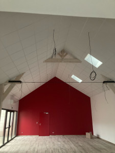 Photo de galerie - Plafond suspendu en rampant - 60x60