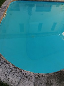 Photo de galerie - Piscine nettoyer avec aspirateur
Mettre le chlore, plus floculant 