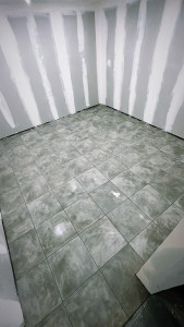 Photo de galerie - Pose de carrelage