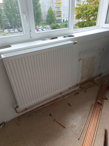 Photo de galerie - Installation d'un radiateur 