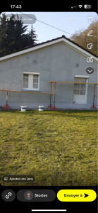 Photo de galerie - Façade colle filet crépis talocher 