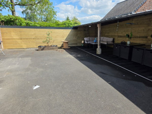 Photo de galerie - Couverture Bac acier 
Bardage bois 
Terrasse PVC 
Finitions