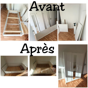 Photo de galerie - Montage meubles Ikea (lit + armoire ) 