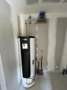 Photo de galerie - Chauffe-eau thermodynamique split sur air extérieure 