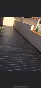 Photo de galerie - Pose de pavé plus peinture en résine 