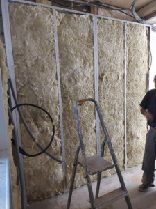 Photo de galerie - Isolation des murs en laine de verre