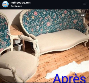 Photo de galerie - Nettoyage de canapé 