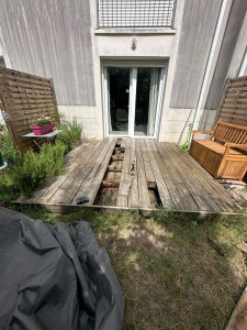 Photo de galerie - Changement de la terrasse