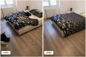 Photo de galerie - Chambres avant / après 