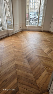 Photo de galerie - Pose ponçage du parquet