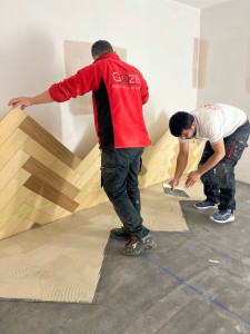 Photo de galerie - Pose de parquet - Revêtement de sol