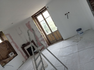 Photo de galerie - Réalisation d'une pièce placo électricité plomberie et pause de fenêtres