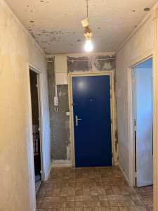 Photo de galerie - Rénovation, mur, plafond, Peinture. Avant 