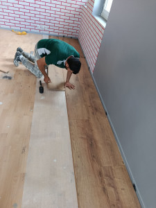 Photo de galerie - Pose de parquet - Revêtement de sol