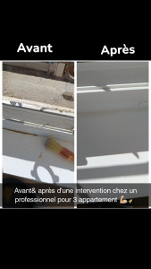 Photo de galerie - Bonjour voilà un avant et après mon intervention chez un professionnel pour 3 appartement travail propre sérieux efficace ?????