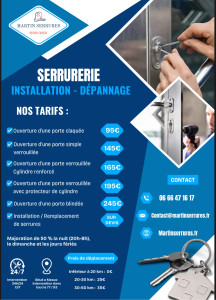 Photo de galerie - TARIFS