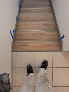 Photo de galerie - Habillages d’escaliers en parquet