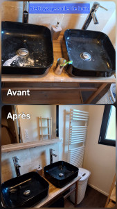 Photo de galerie - Rangement et nettoyage de la salle de bain des enfants