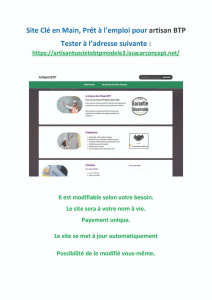 Photo de galerie - Création site internet