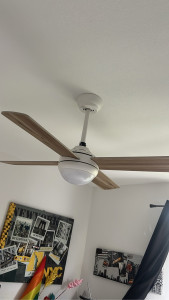 Photo de galerie - Installation ventilateur de plafond 