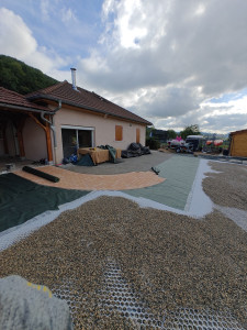 Photo de galerie - Terrassement et pose de gravier