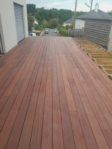 Photo de galerie - Terrasse bois, fenêtre, parquet, cuisine, etc… 