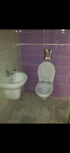 Photo de galerie - Toilette et lave main suspendu encastrer encastrer.