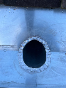 Photo de galerie - Soudure naissance sur chêneau encaissé 