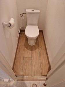 Photo de galerie - Posé de wc et carlage 