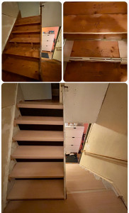 Photo de galerie - Intervention sur un escalier grinçant, solidification et rénovation 